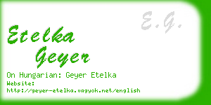 etelka geyer business card